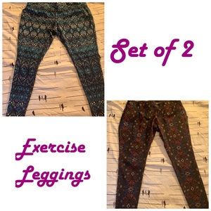 Set of 2 Exercise Leggings
